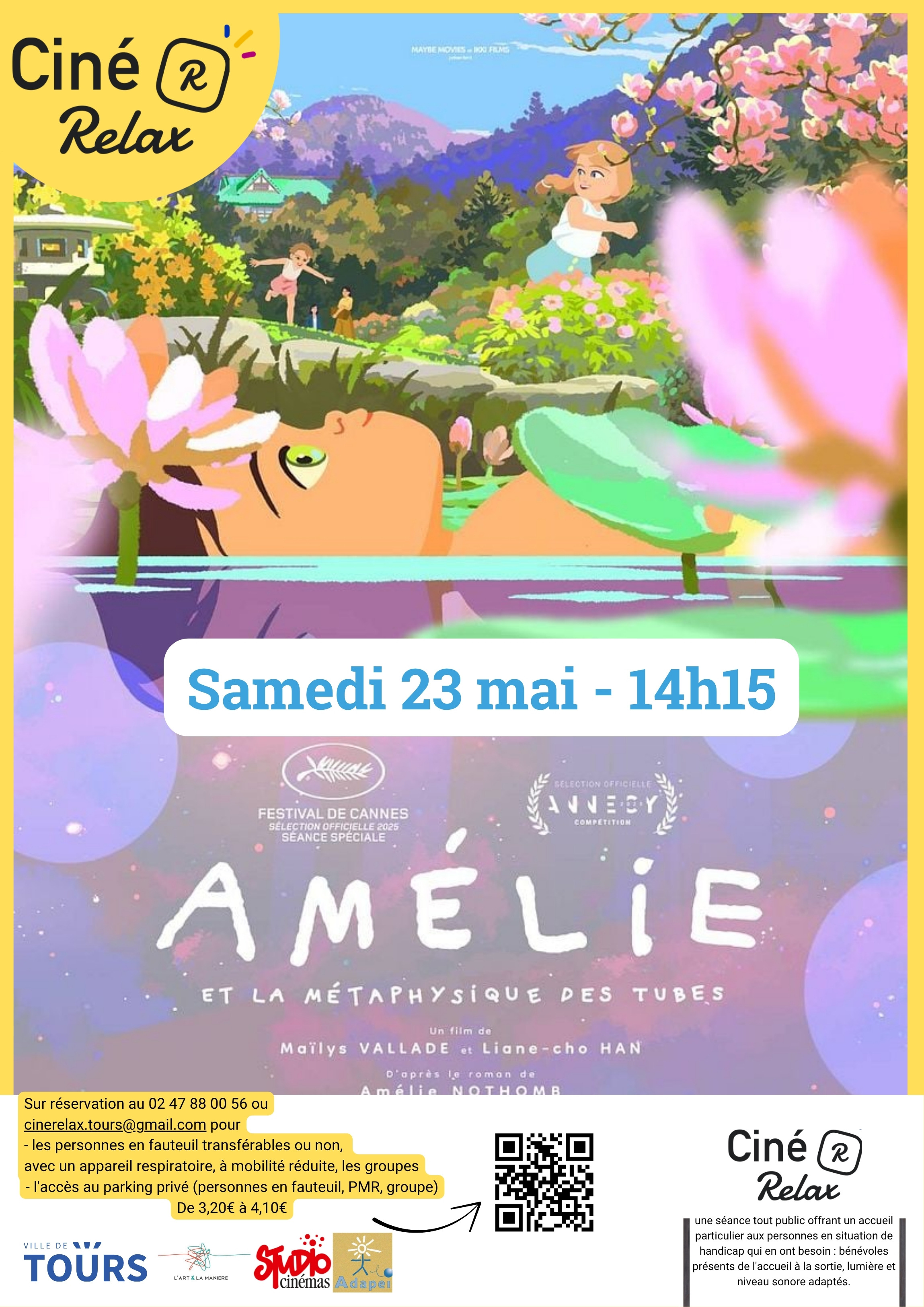 Affiche Ciné Relax 23 mai 2026